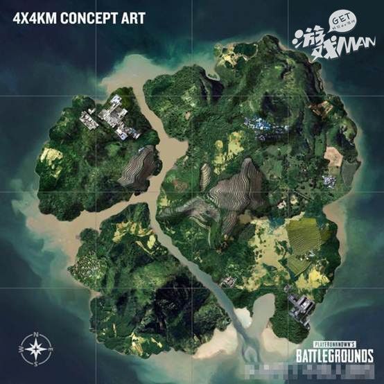 《绝地求生》新地图曝光下半年将带来8x8大地图