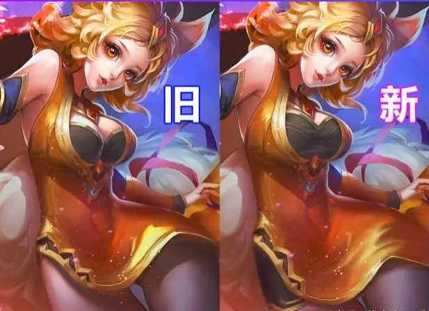 王者荣耀女英雄3年前原画旧版暴露省布料